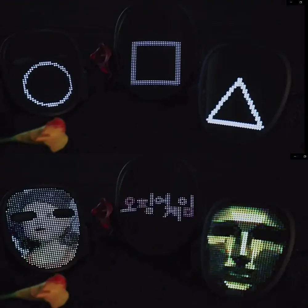 Bluetooth Light Up LED Mask